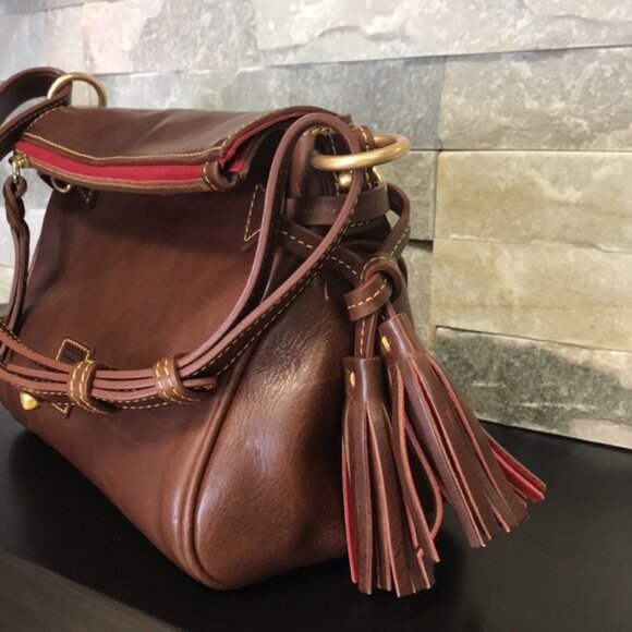 🏆DOONEY AND BOURKE Tassel Leather Shoulder Bag - Picture 7 of 10
